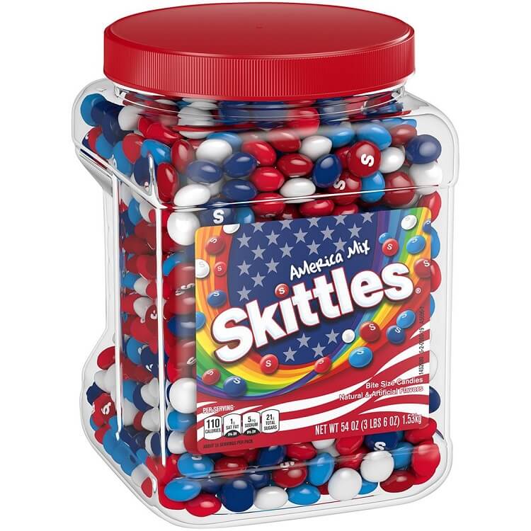 Red,White, and Blue Skittles Patriotic Candy Online Bulk Candy Store